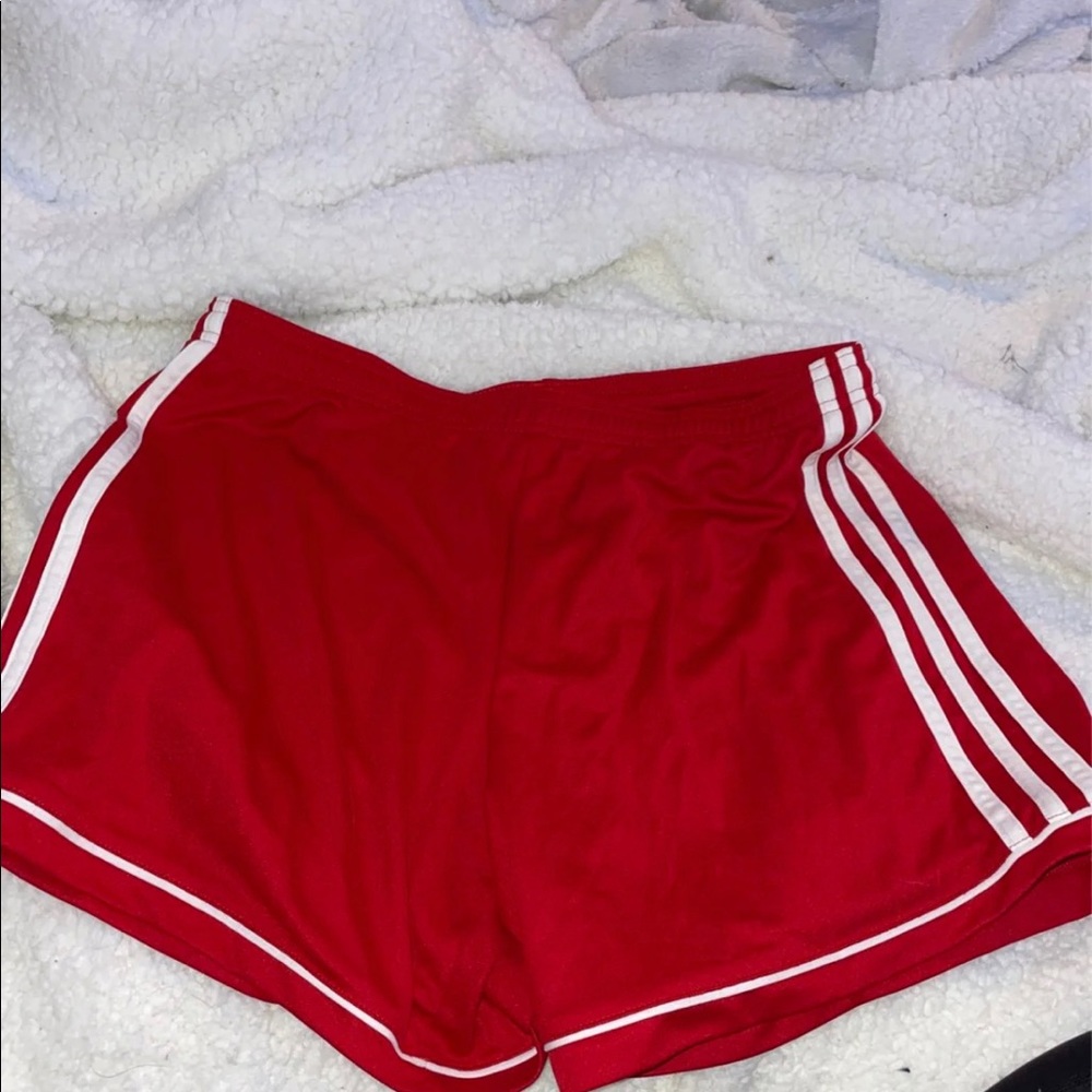 Adidas red shorts